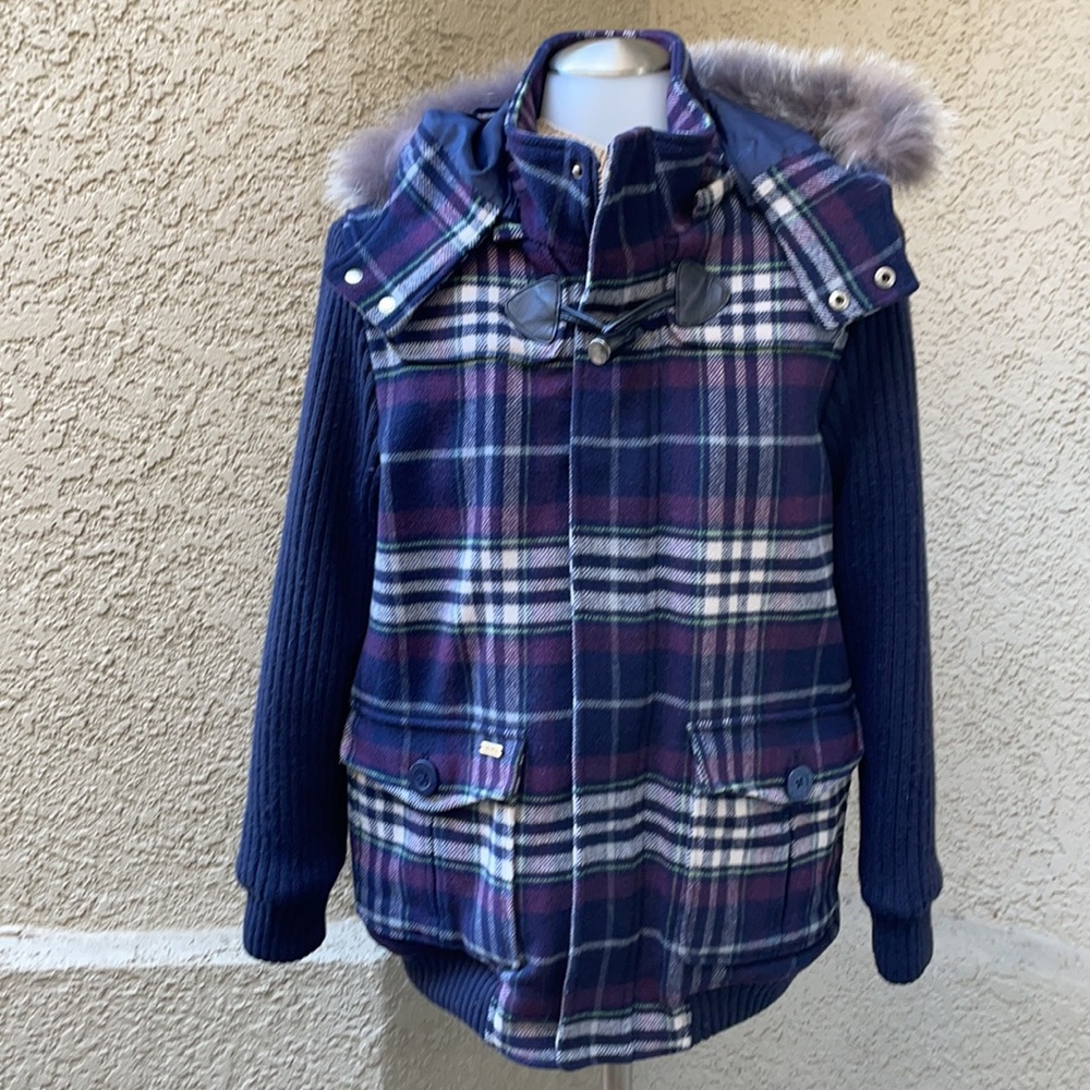 Vintage multicolored E.Lands Kids wool winter jacket - Picture 4 of 16